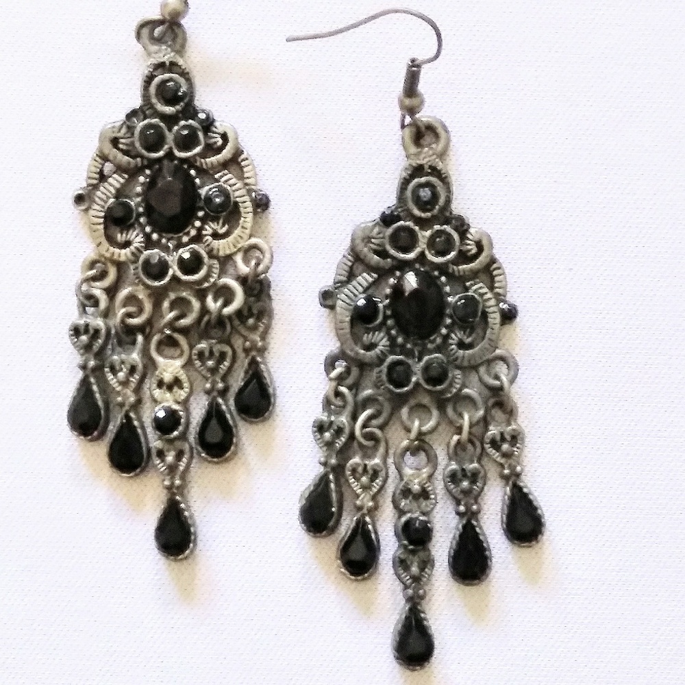Antique Victorian style chandelier earrings